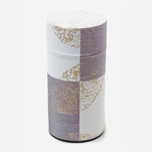 Tea canister with washi paper